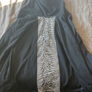 Black Cape with Unique Pattern